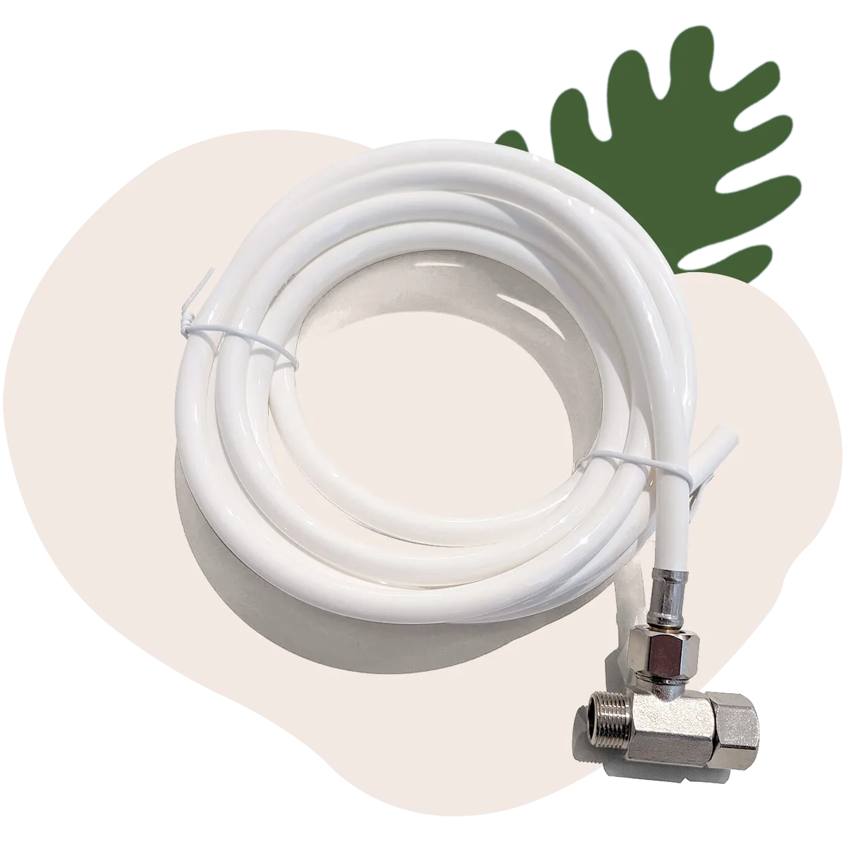 15' Polyurethane Hose with 3/8" Brass Mini Adapter