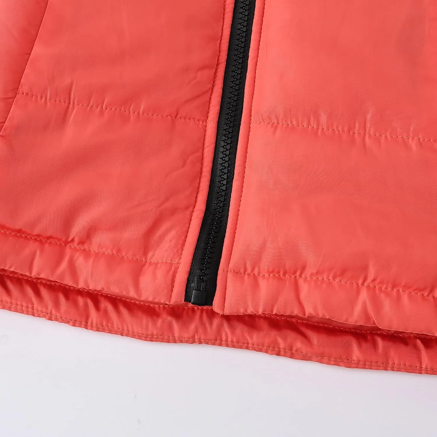 Boys Down Jacket Hood Thick Warm Winter Coat Parka Padded Color Block Outerwear Puffer Water-esistant Jacket