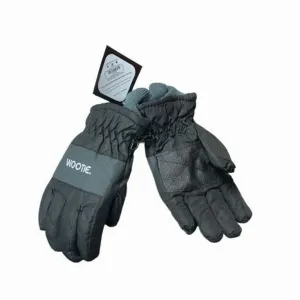 Children's Snow Gloves Black & Gray