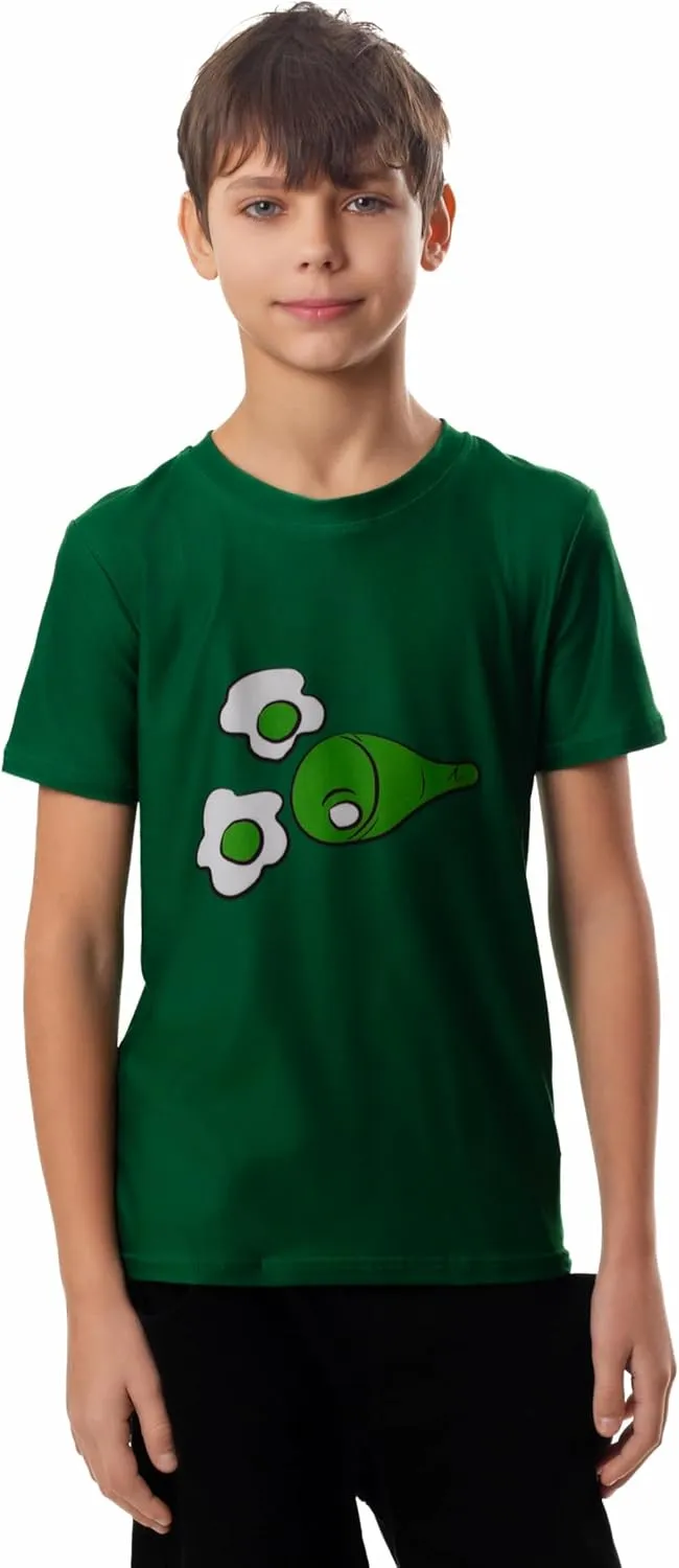 ComfyCamper Boys Green Eggs Shirt - Kids Girl Boy Toddler T Tshirts Halloween Christmas Tees Costume