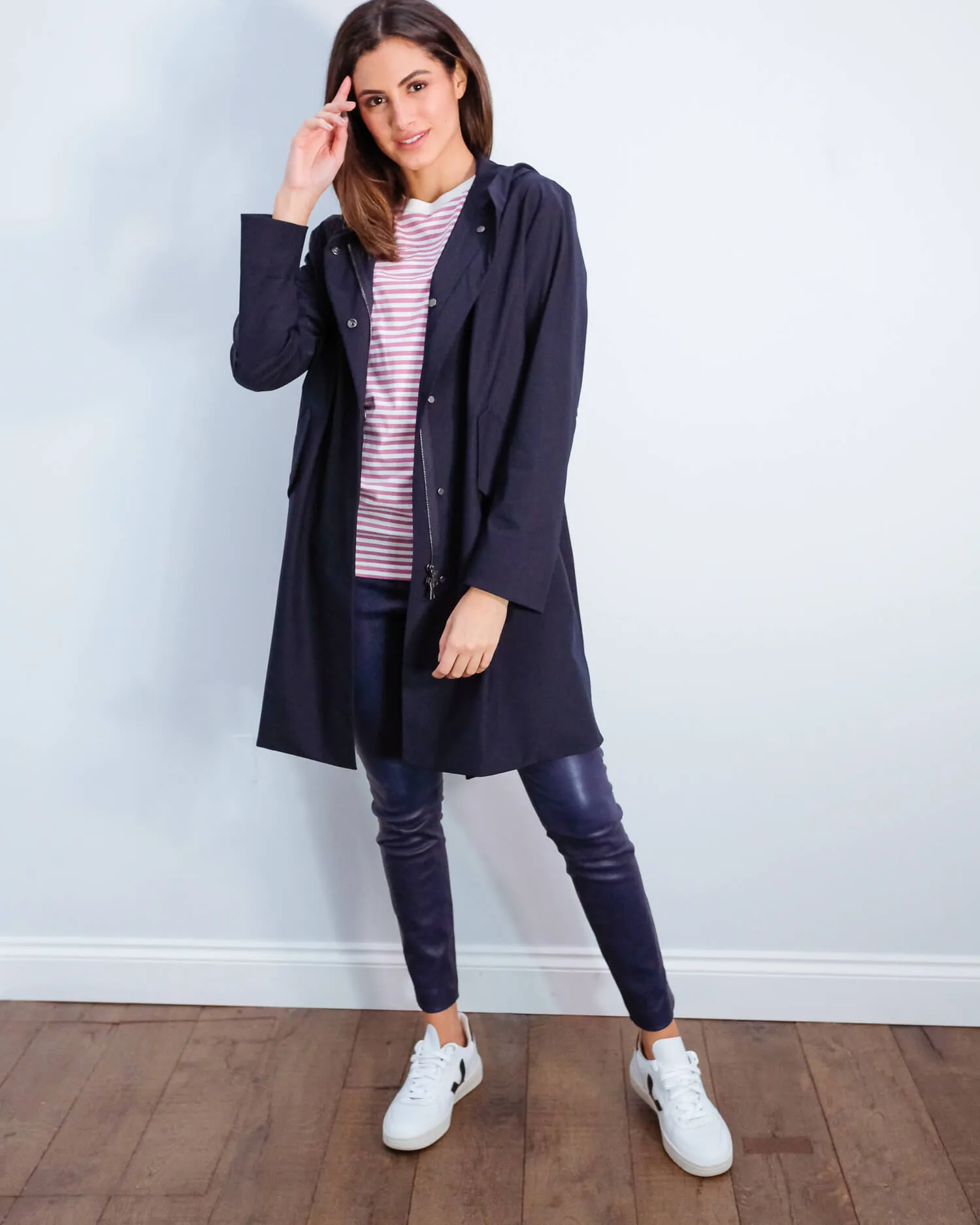 HWL Fishtale parka light technic in dark blue