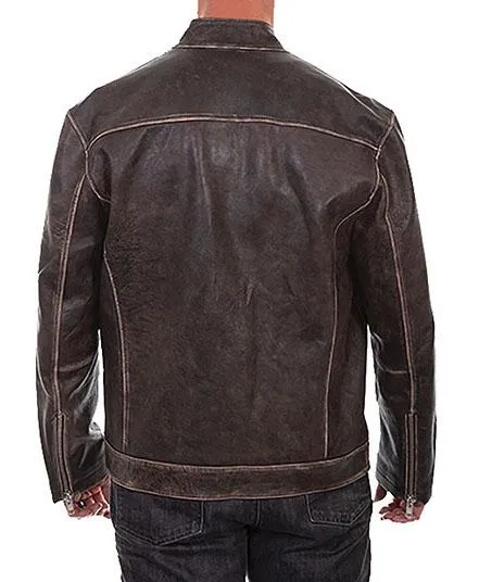 Jacket, Leather Racing Jacket, Riding Gear Collection - Style 992