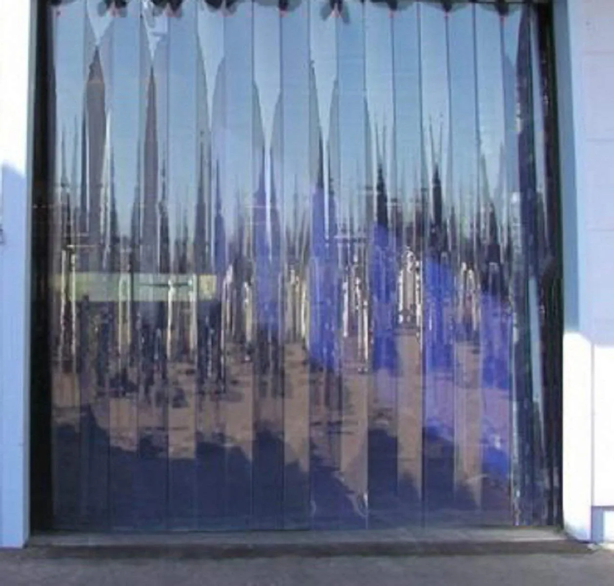 Kuber Industries PVC 3 Strips AC Curtain - 8ft, Transparent, 0.5 MM, (Model: CTKTC03541)