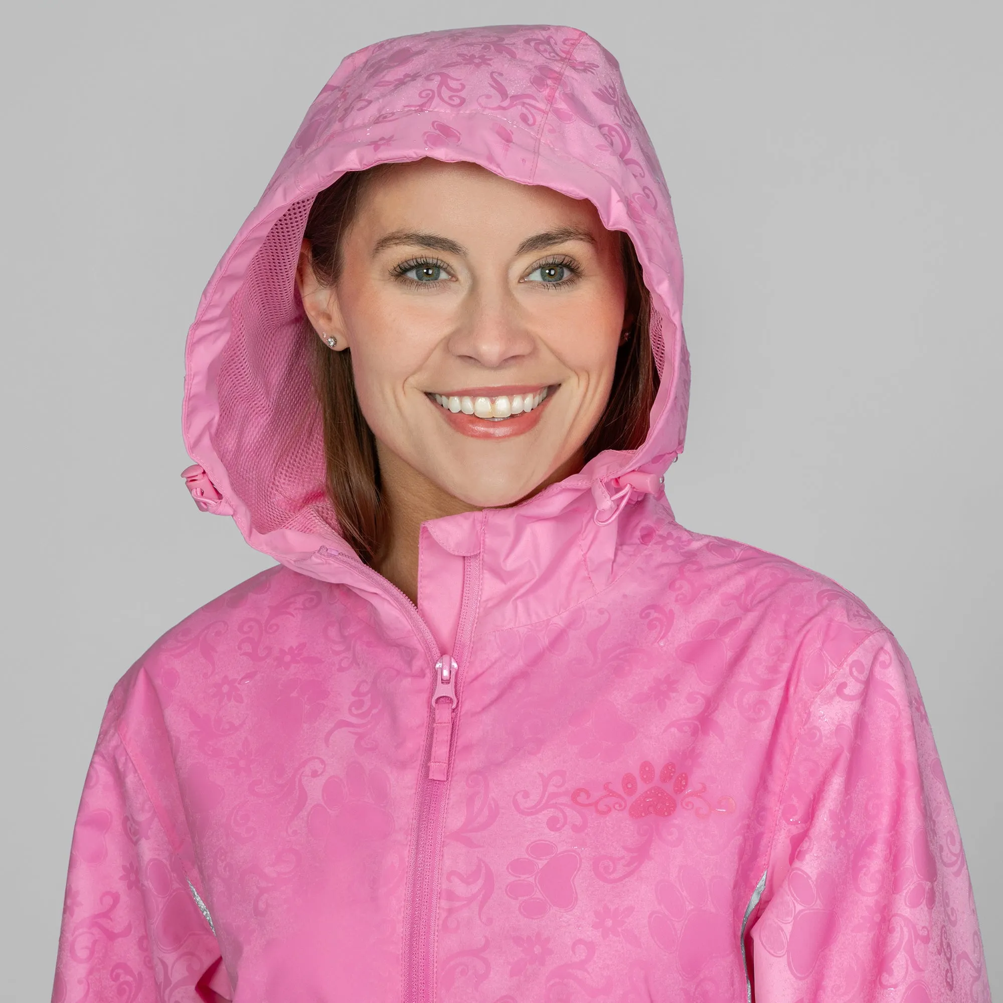 Magical Print Paw Print Rain Jacket