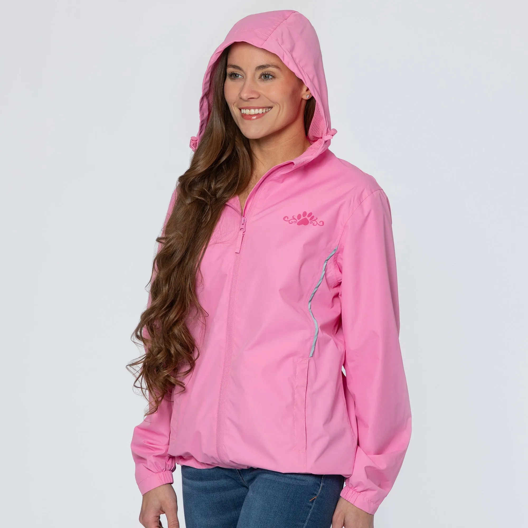 Magical Print Paw Print Rain Jacket