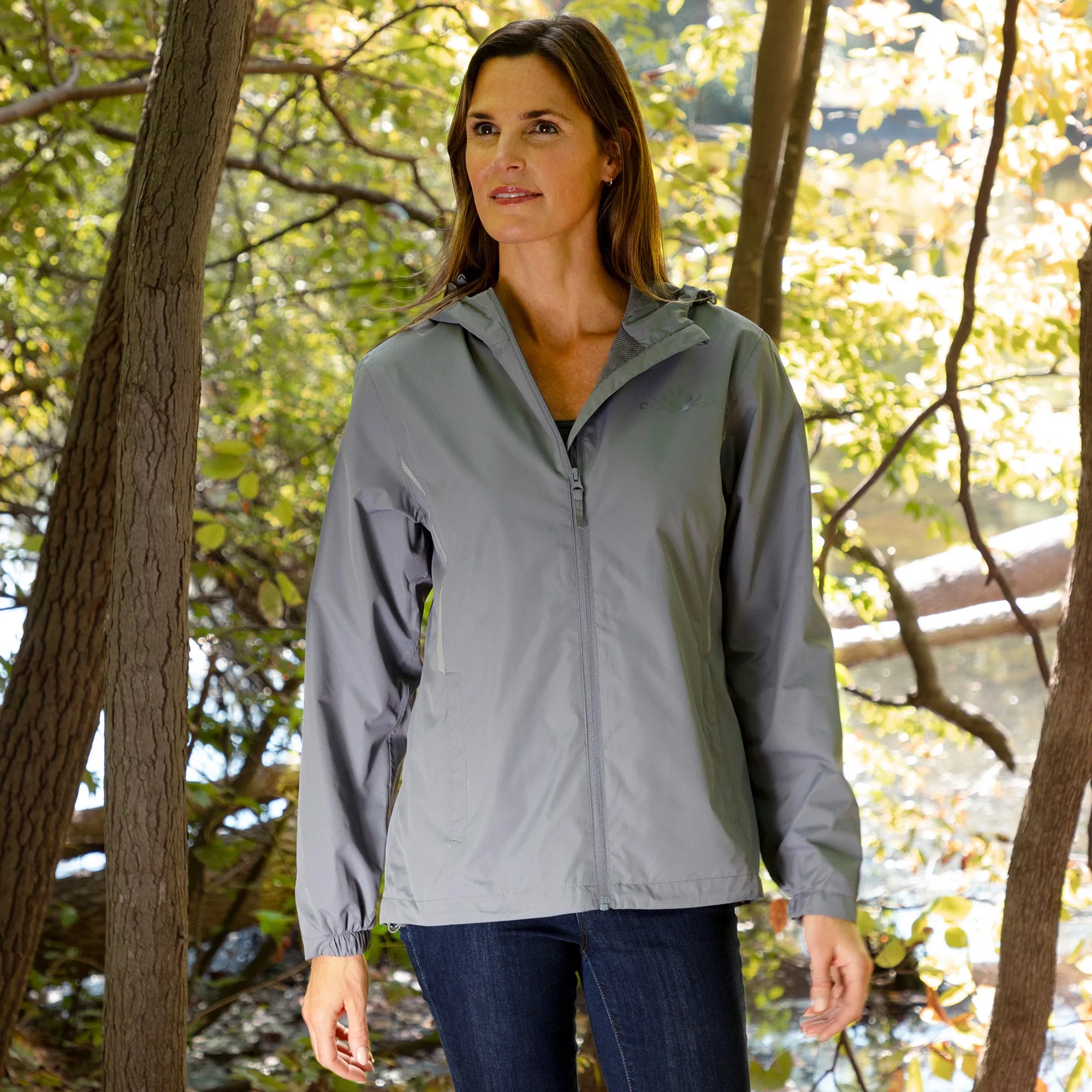 Magical Print Paw Print Rain Jacket