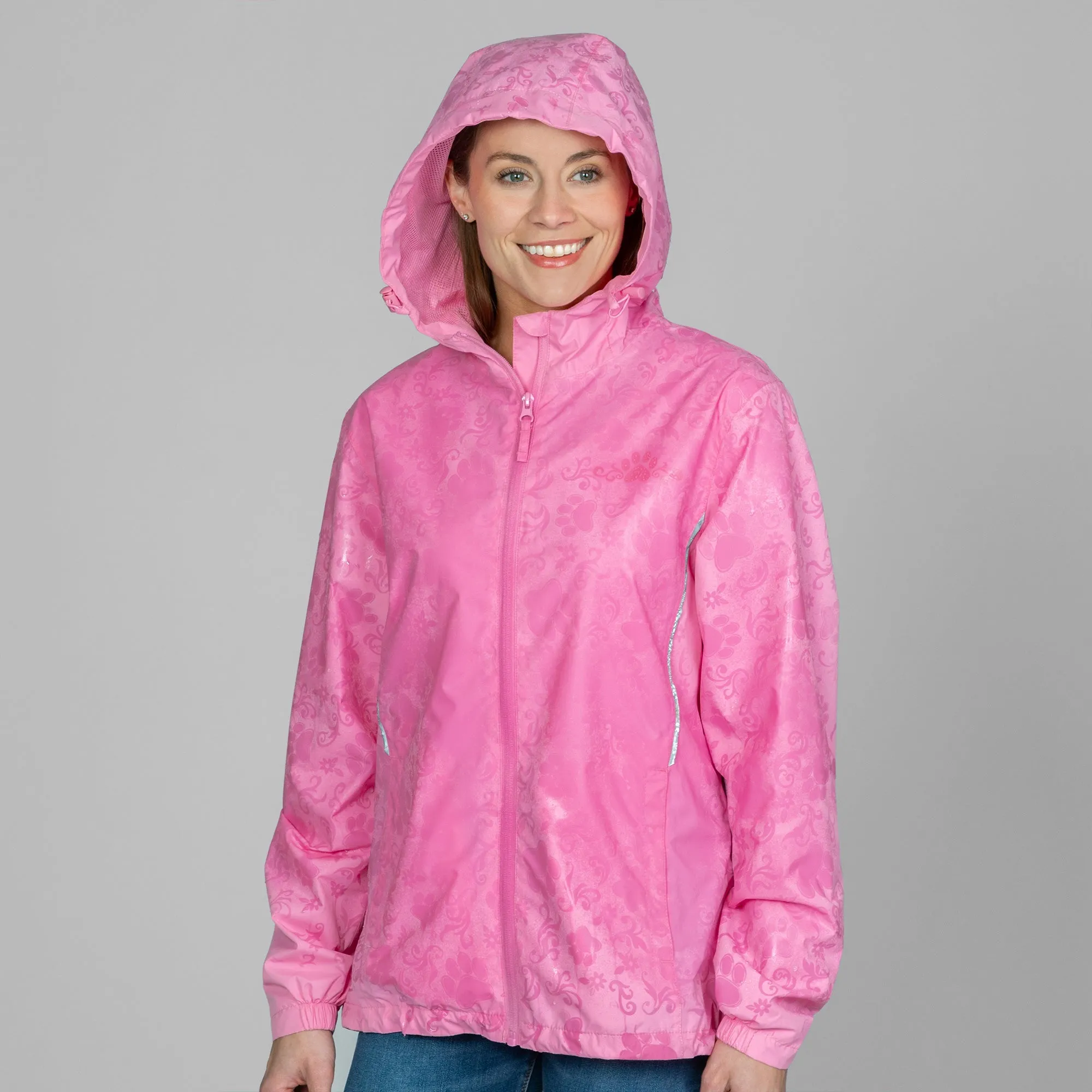 Magical Print Paw Print Rain Jacket