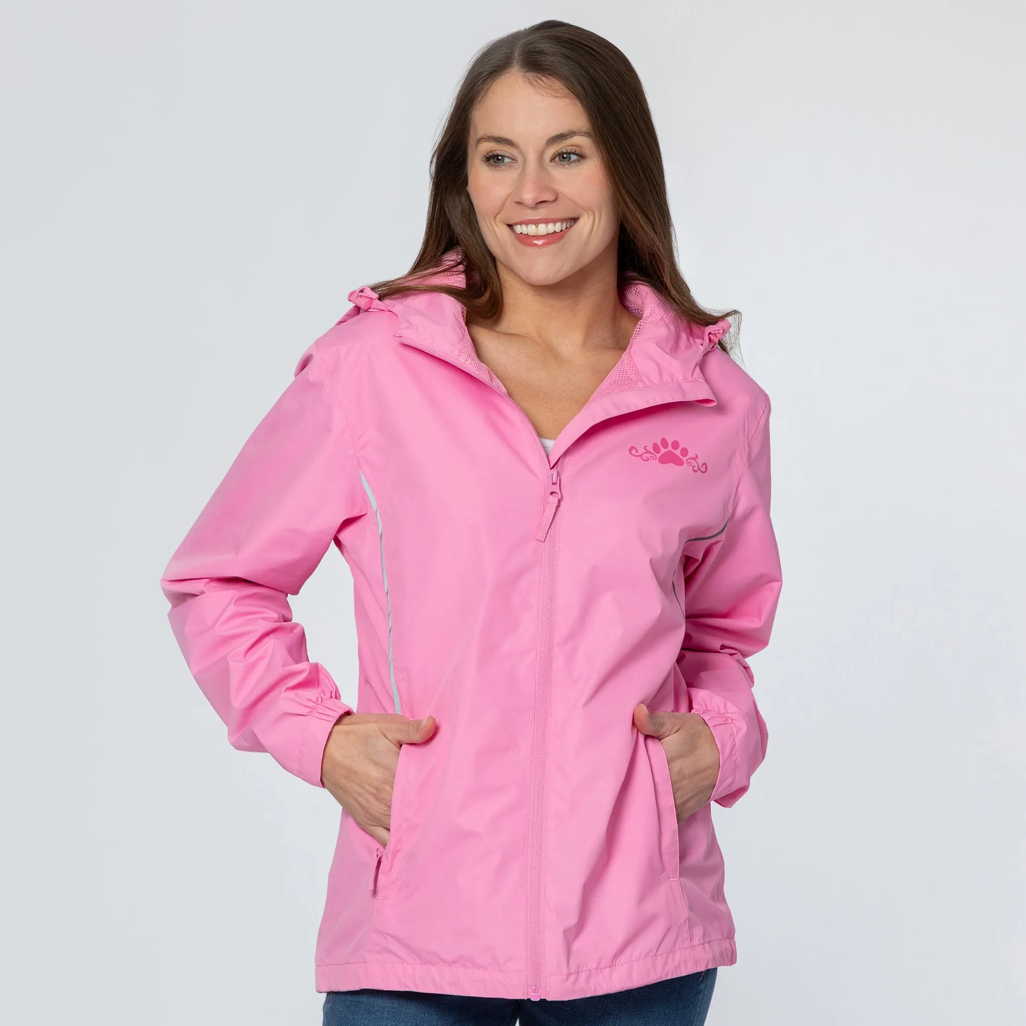Magical Print Paw Print Rain Jacket