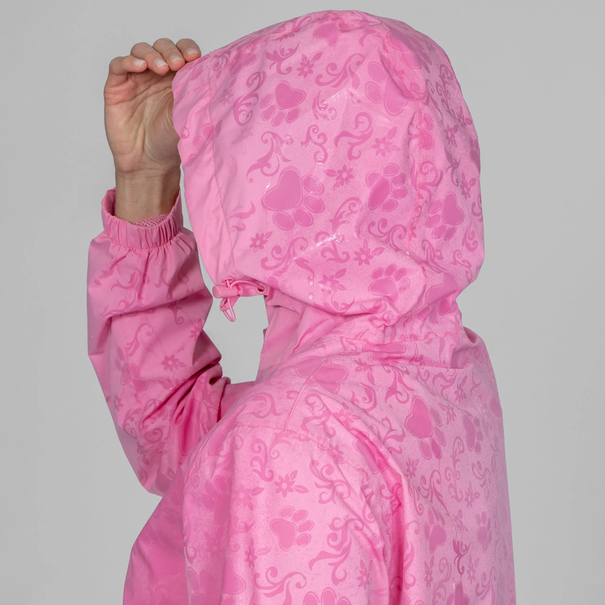 Magical Print Paw Print Rain Jacket