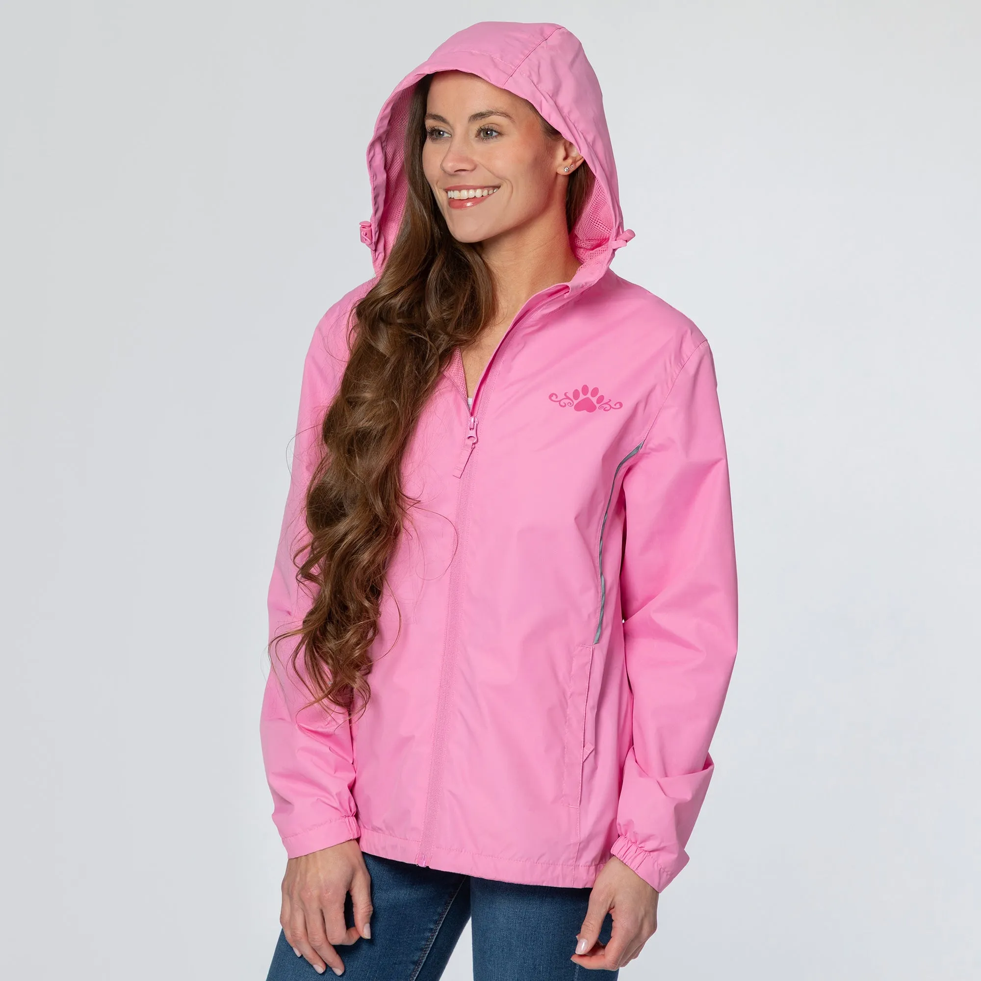 Magical Print Paw Print Rain Jacket
