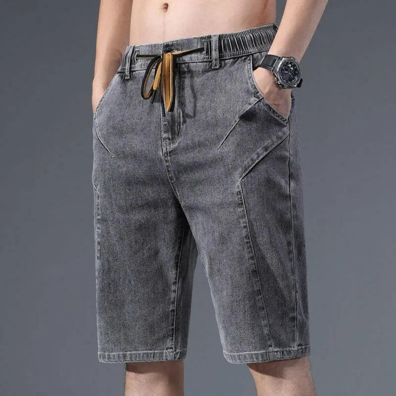 Men Fashion Baggy Cargo Jean Shorts