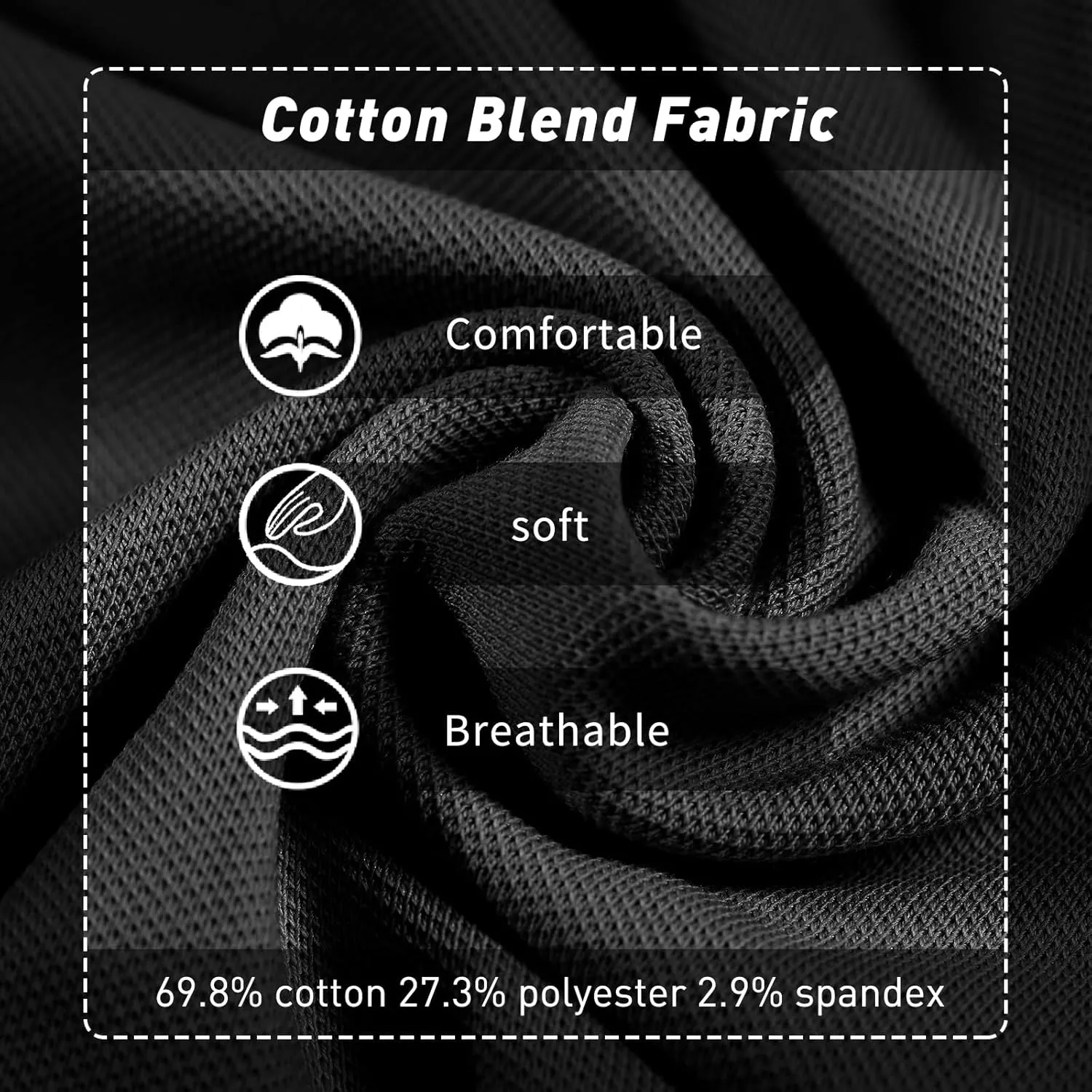Men's Polo Shirts Casual Short Sleeve Button Down Shirts Classic Stripe Golf Polo Collared Work Shirts