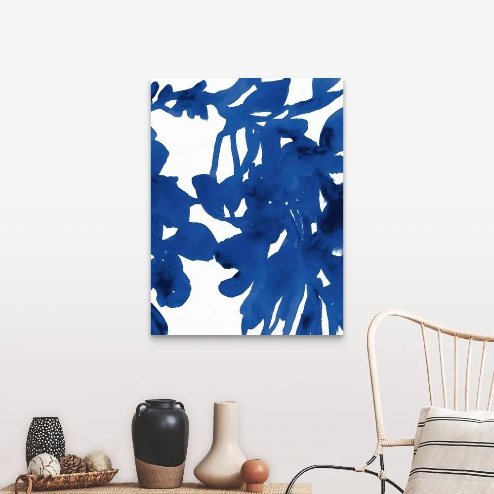 "Azure Silhouette I" Canvas Wall Art