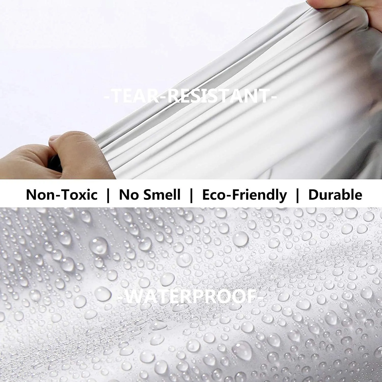 Reusable EVA Rain Poncho for Adults, Unisex Men and Women Hooded Long Clear Raincoat