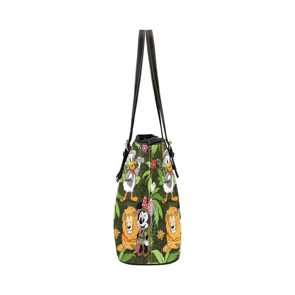 Safari Leather Tote Bag