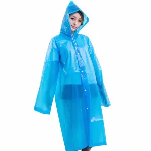 Sidiou Group Reusable Portable Raincoats for Adults EVA Travel Camping Walking Rain Jackets