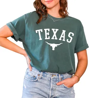Texas T-Shirt for Men, Women, Unisex - Lone Star State Graphic Tee - Retro Looked Short Sleeve Crew Neck Top - 100% Cotton