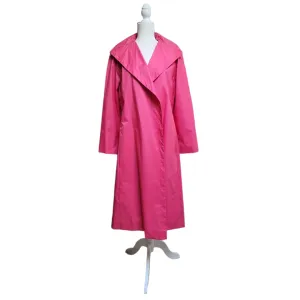 Vintage 1974 Pauline Trigere for Bergdorf Goodman Custom Made for Mrs. Whitfield Pink Raincoat
