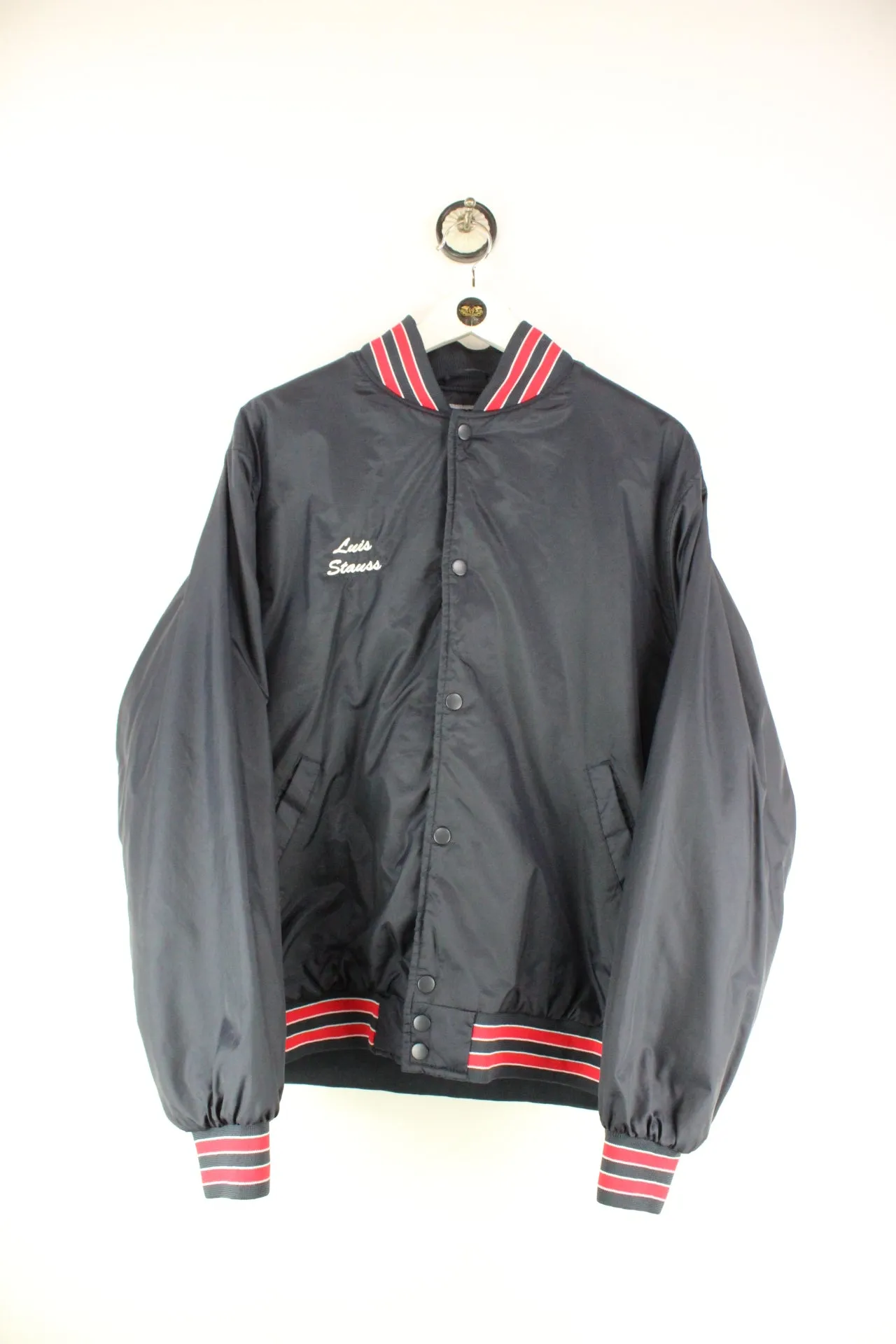 Vintage Black Holloway Baseball Jacket (M)