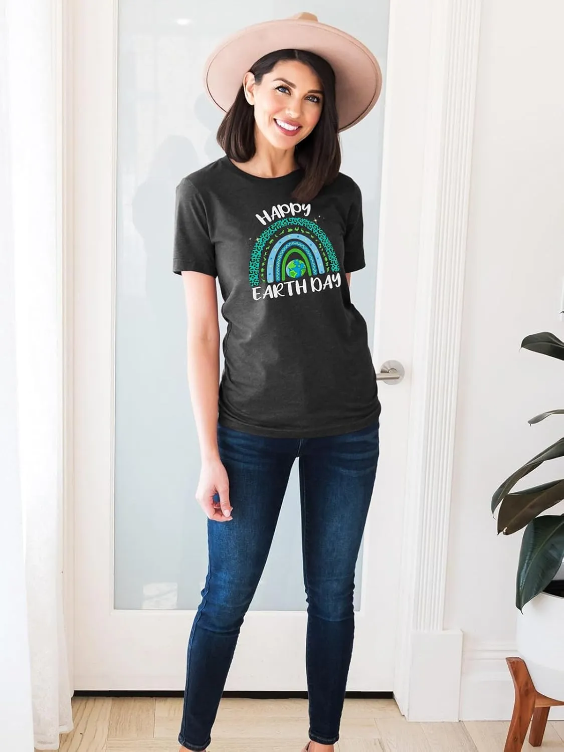 Women Earth Day Shirt Save The Planet Tshirt Protect Nature Environmental and Recycling Graphic Tee Tops