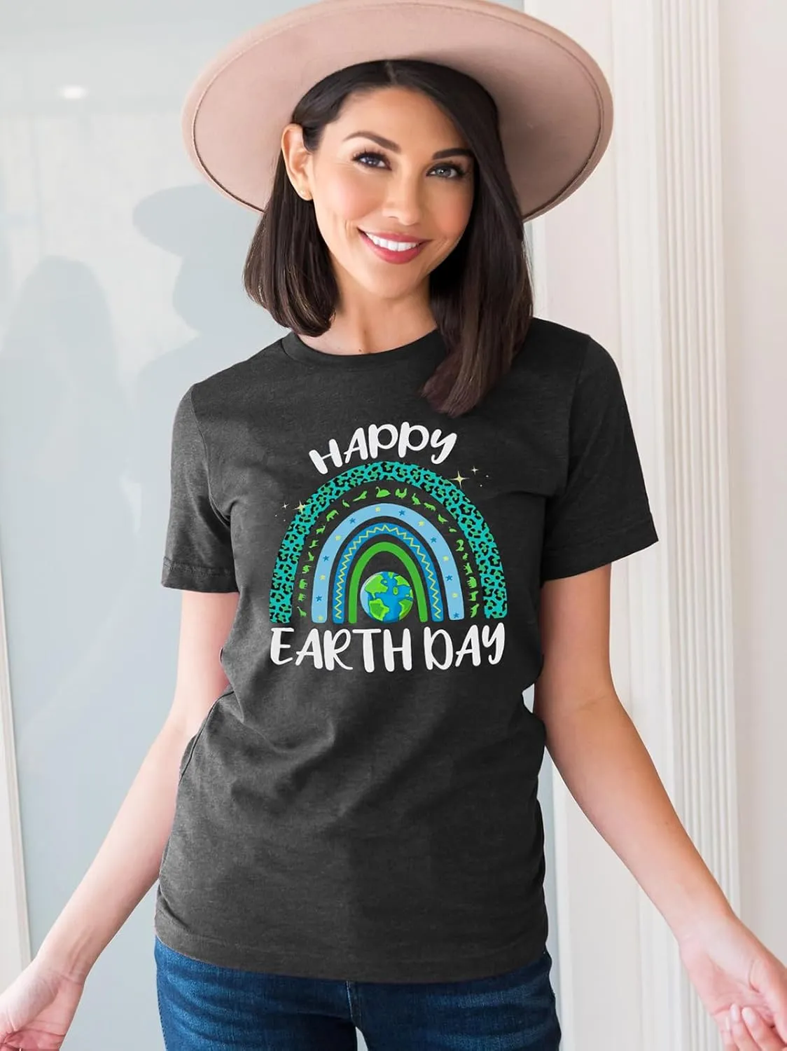 Women Earth Day Shirt Save The Planet Tshirt Protect Nature Environmental and Recycling Graphic Tee Tops
