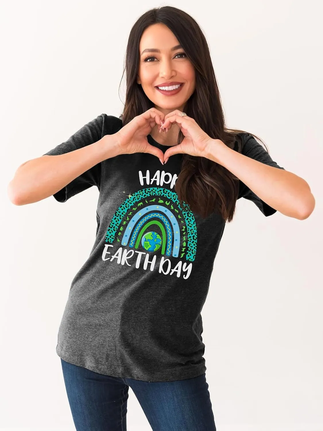 Women Earth Day Shirt Save The Planet Tshirt Protect Nature Environmental and Recycling Graphic Tee Tops