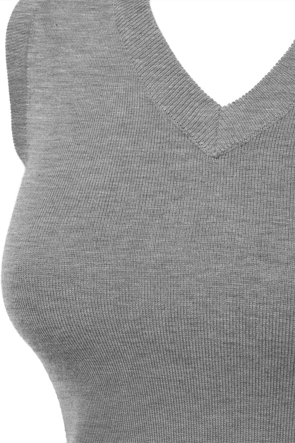Women Solid Classic V-Neck Sleeveless Pullover Sweater Vest Top