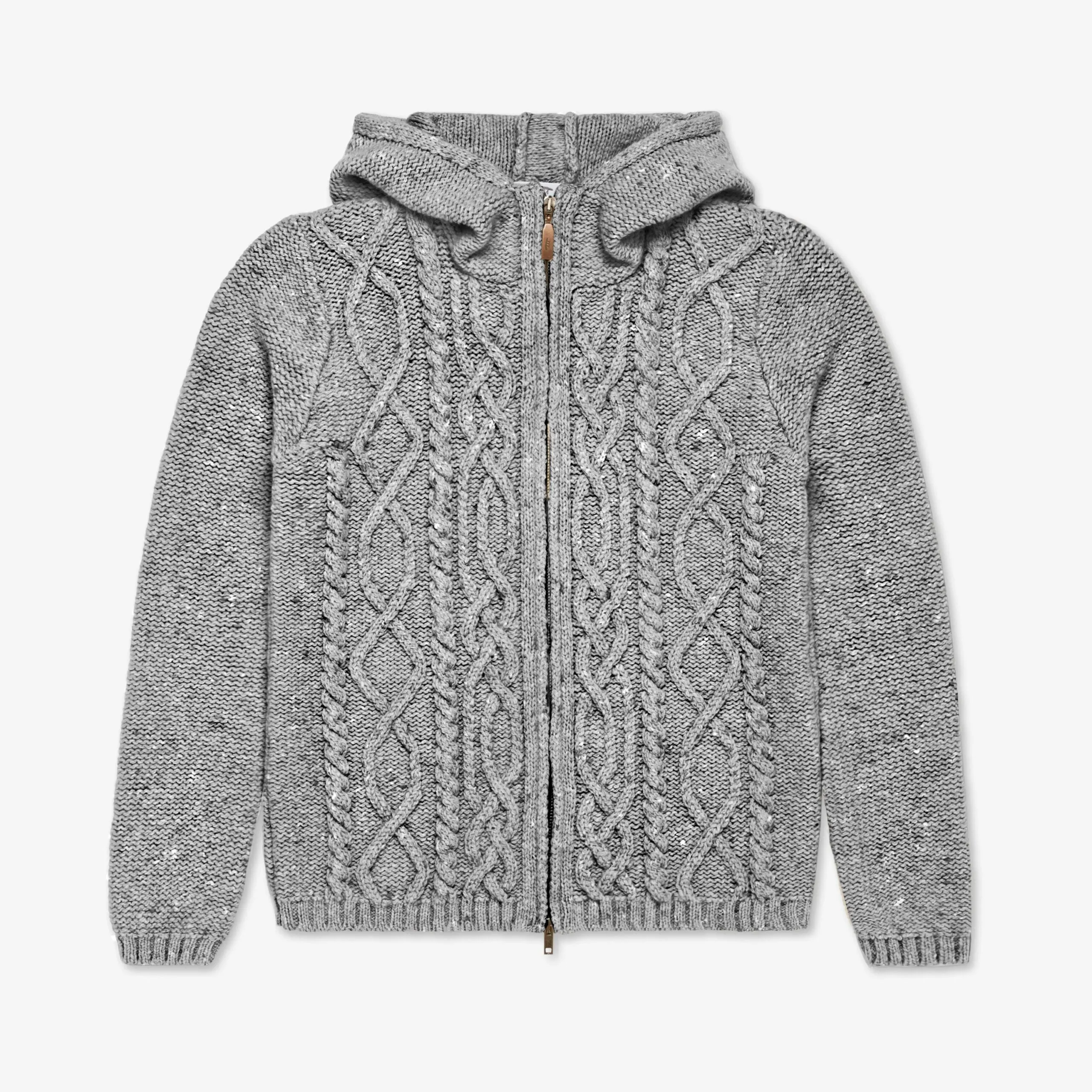 Women's Cashmere Aran Hoodie