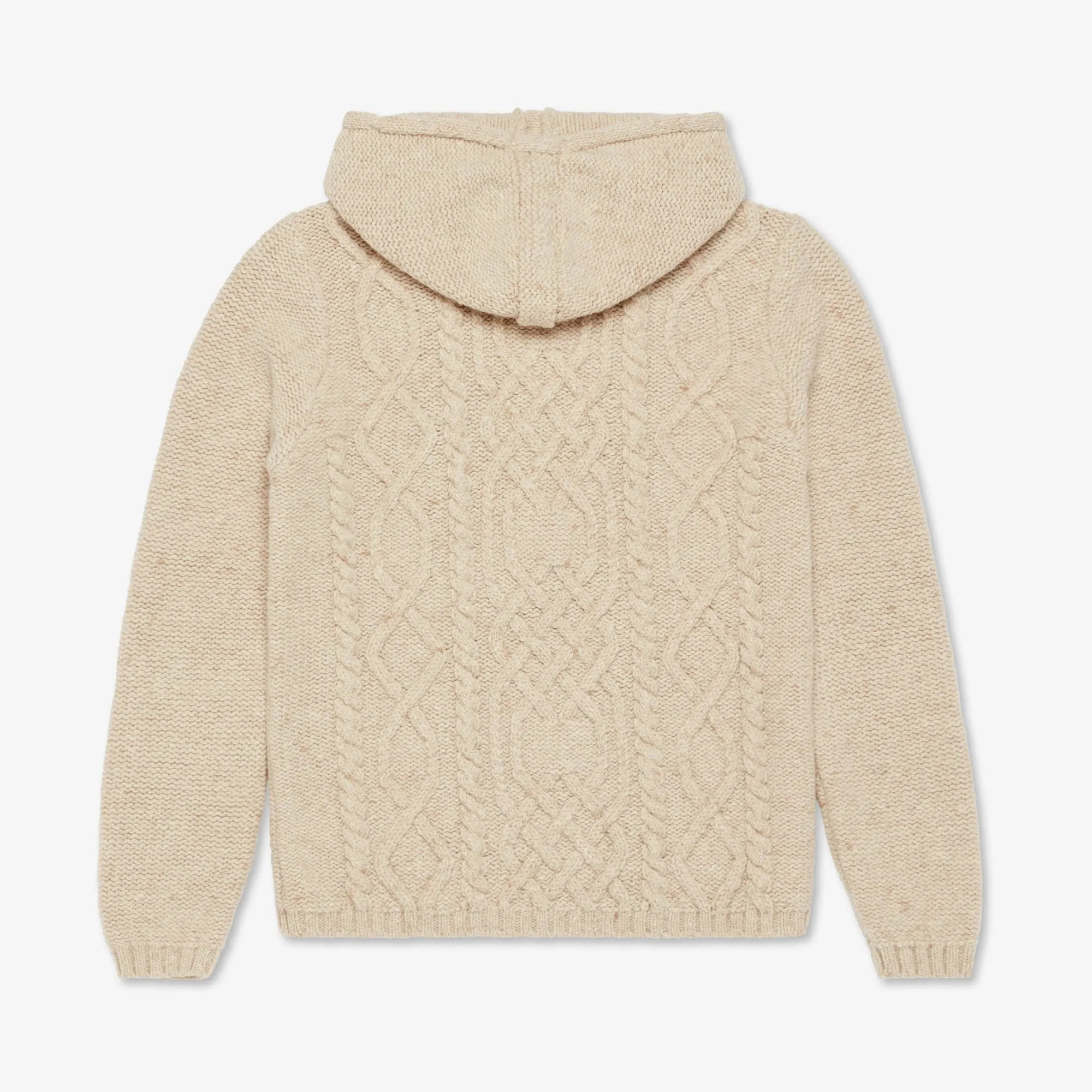 Women's Cashmere Aran Hoodie